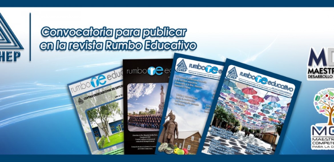 Convocatoria para revista «Rumbo Educativo».