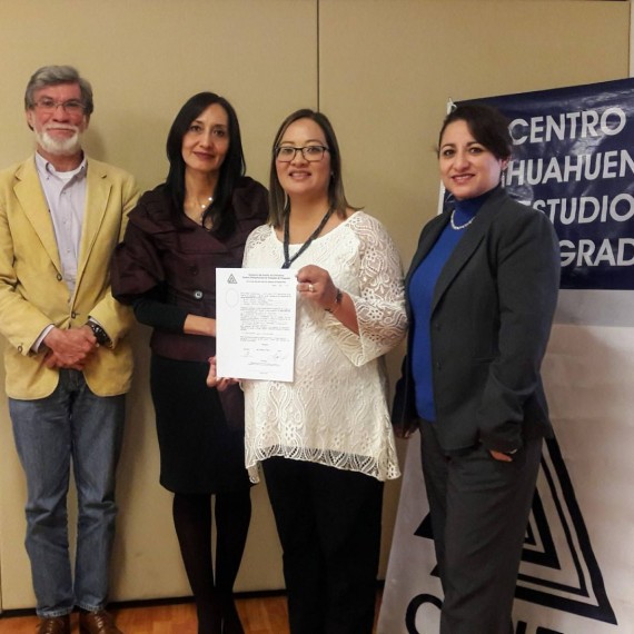 ¡Enhorabuena Mtra. Isela Almeida, muchísimas felicidades y éxito en el seguimiento de tu proyecto! El CCHEP se enorgullece por tu titulación!