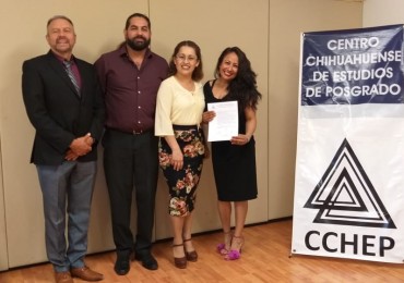 ¡Muchísimas felicidades Mtra. Luz Elena, el CCHEP se congratula con su titulación y le desea éxito en el seguimiento e implementación de su proyecto!