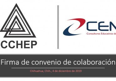 Firma de un convenio de colaboración entre Consultores Educativos de México (CEM) y el Cchep.